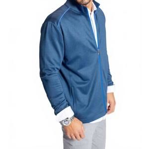 NEW BUKI destination collection full zip tech jacket in navy